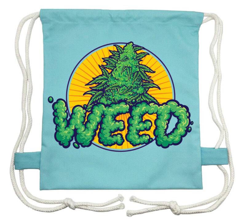 Weed Drawstring Bag 420 Friendly
