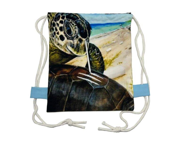 กระเป๋าหูรูดลายเต่า Trippy Turtles