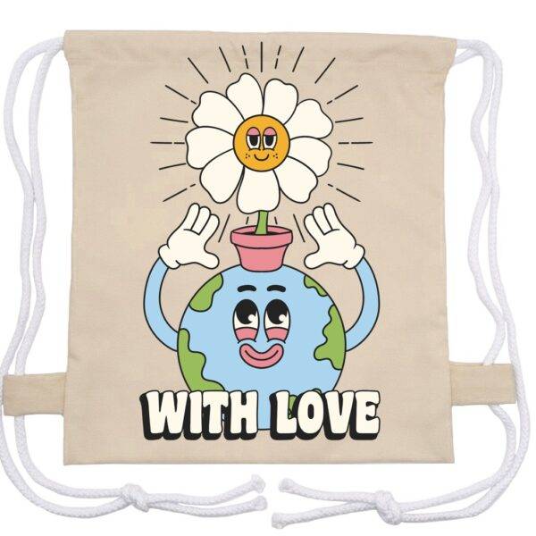 Nature Earth Eco-Friendly Drawstring Bag