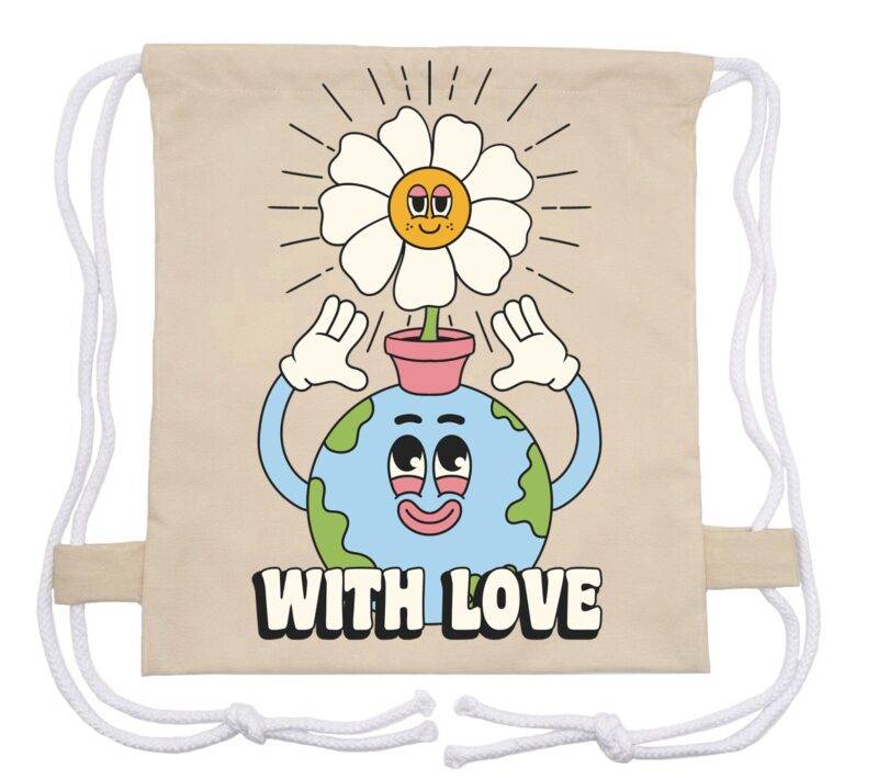 Nature Earth Eco-Friendly Drawstring Bag