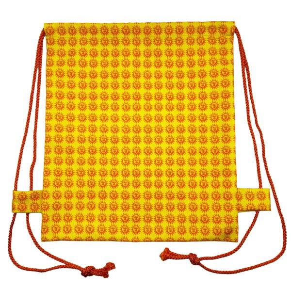 Orange Sunshine Drawstring Bag