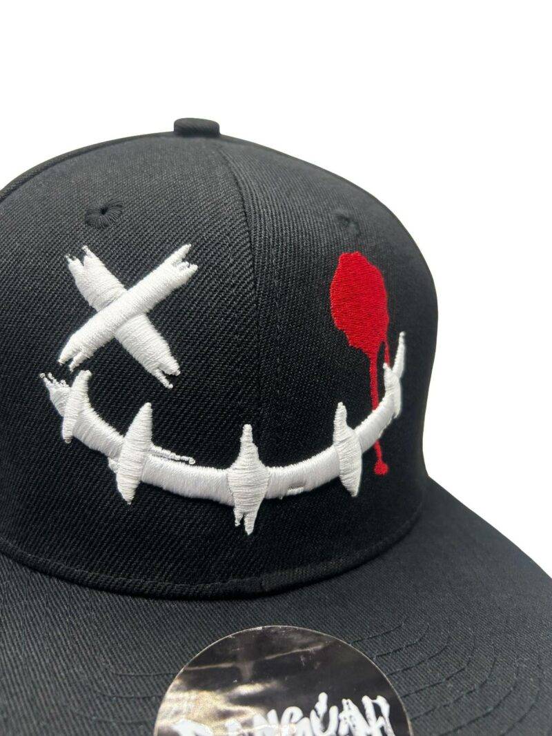 Bloody Evil Smirk 3D Embroidered Snapback Cap - รูปภาพ 2