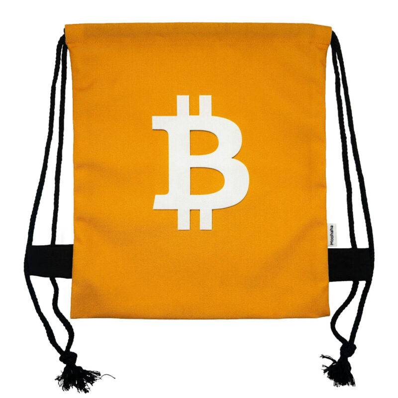 BTC-Bitcoin Logo Drawstring bag - Image 2