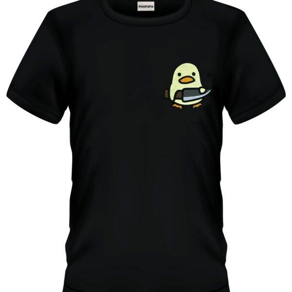 Cute Duck Embroidered T-shirt 100% Cotton