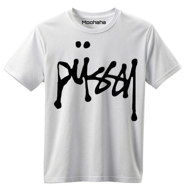 Pussy Retro Parody T-shirt | Moohaha Shop