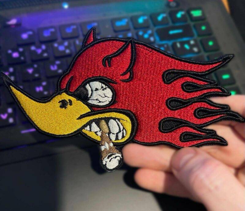 Furious Bird 3D Embroidered Patch - รูปภาพ 2