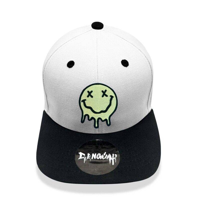 Smiley Face 3D Premium Embroidered Snapback Cap | Moohaha Shop