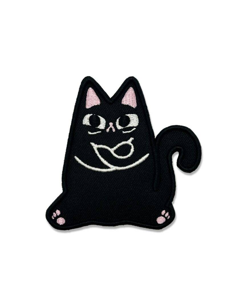 Sassy Black Cat 3D Embroidered Patches