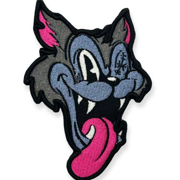 Psycho Cat 3D Embroidered Patch