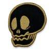 Golden Skull 3D Embroidered Patch