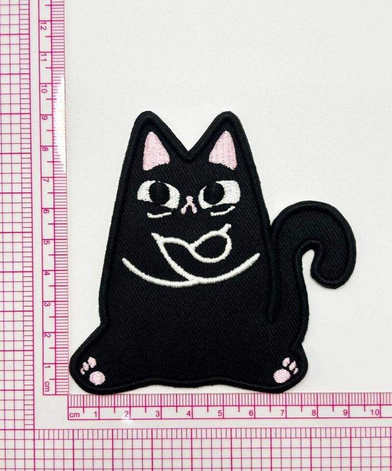 Sassy Black Cat 3D Embroidered Patches - รูปภาพ 3