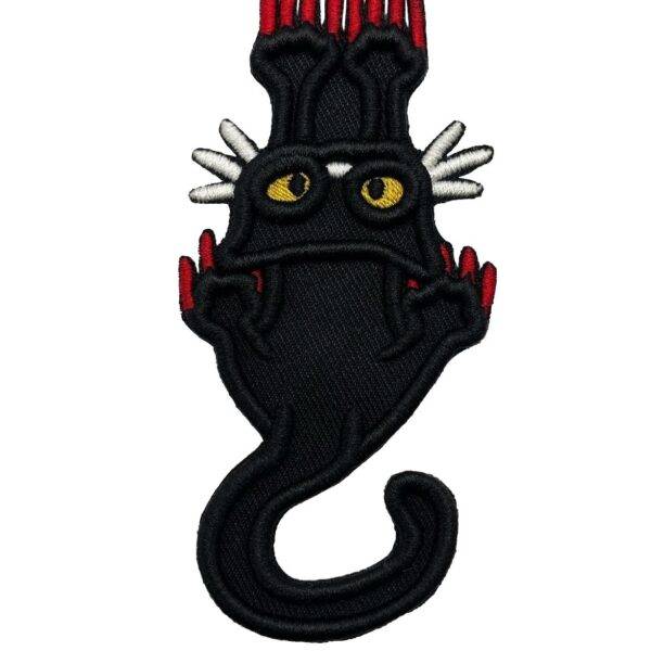 Black Cat Paws 3D Embroidered Patch