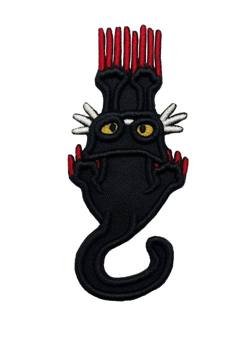 Black Cat Paws 3D Embroidered Patch