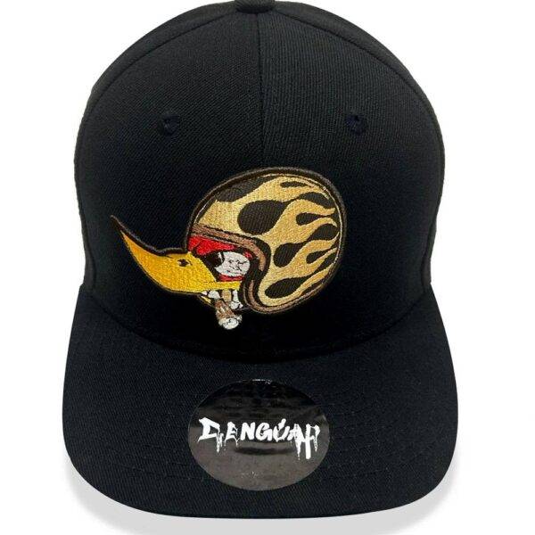 Furious Bird with Golden Helmet Snapback Cap
