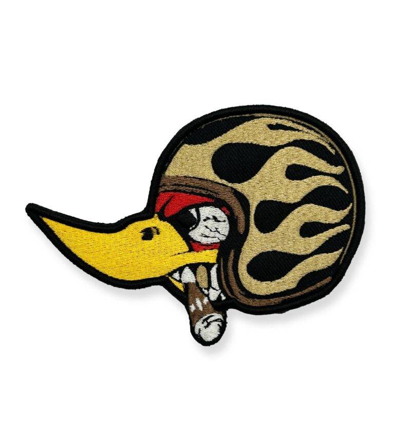 Furious Bird with Helmet 3D Embroidered Patch - รูปภาพ 3