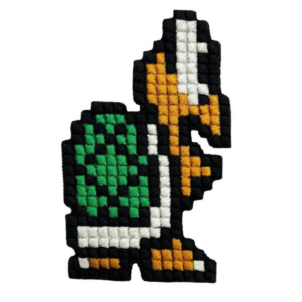 8bit Turtle Pixel 3D Embroidered Patch