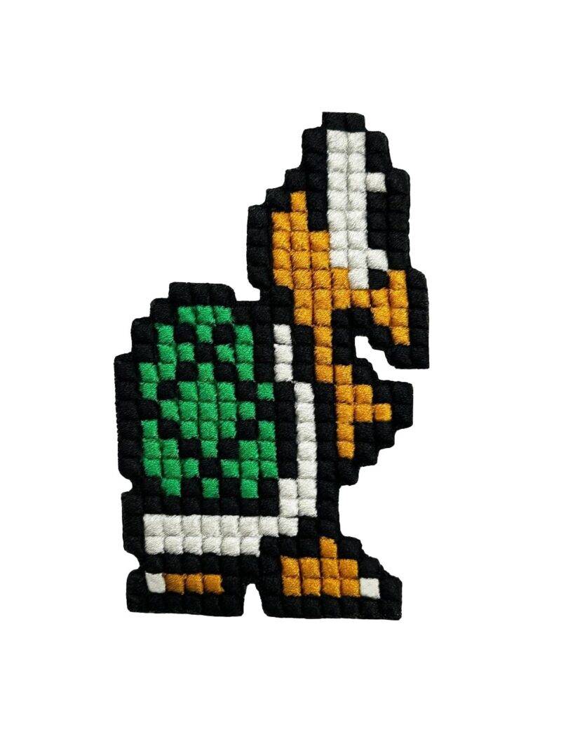 8bit Turtle Pixel 3D Embroidered Patch