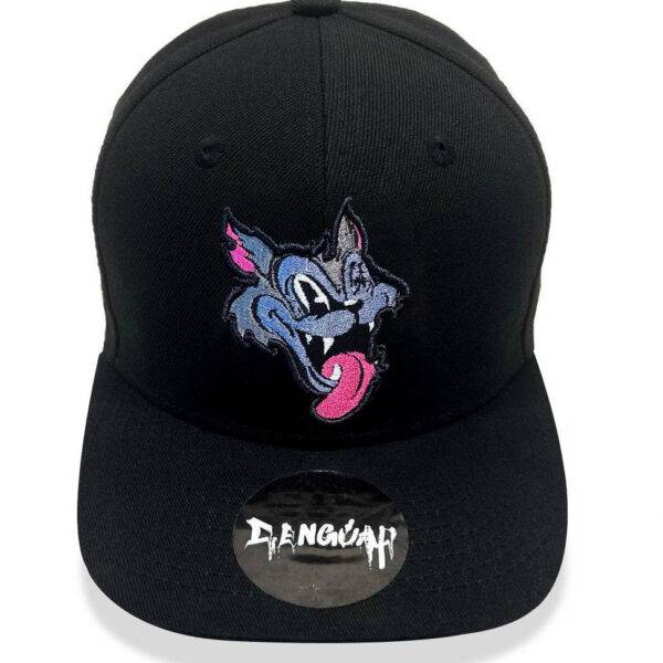 Crazy Wolf 3D Embroidered Snapback Cap