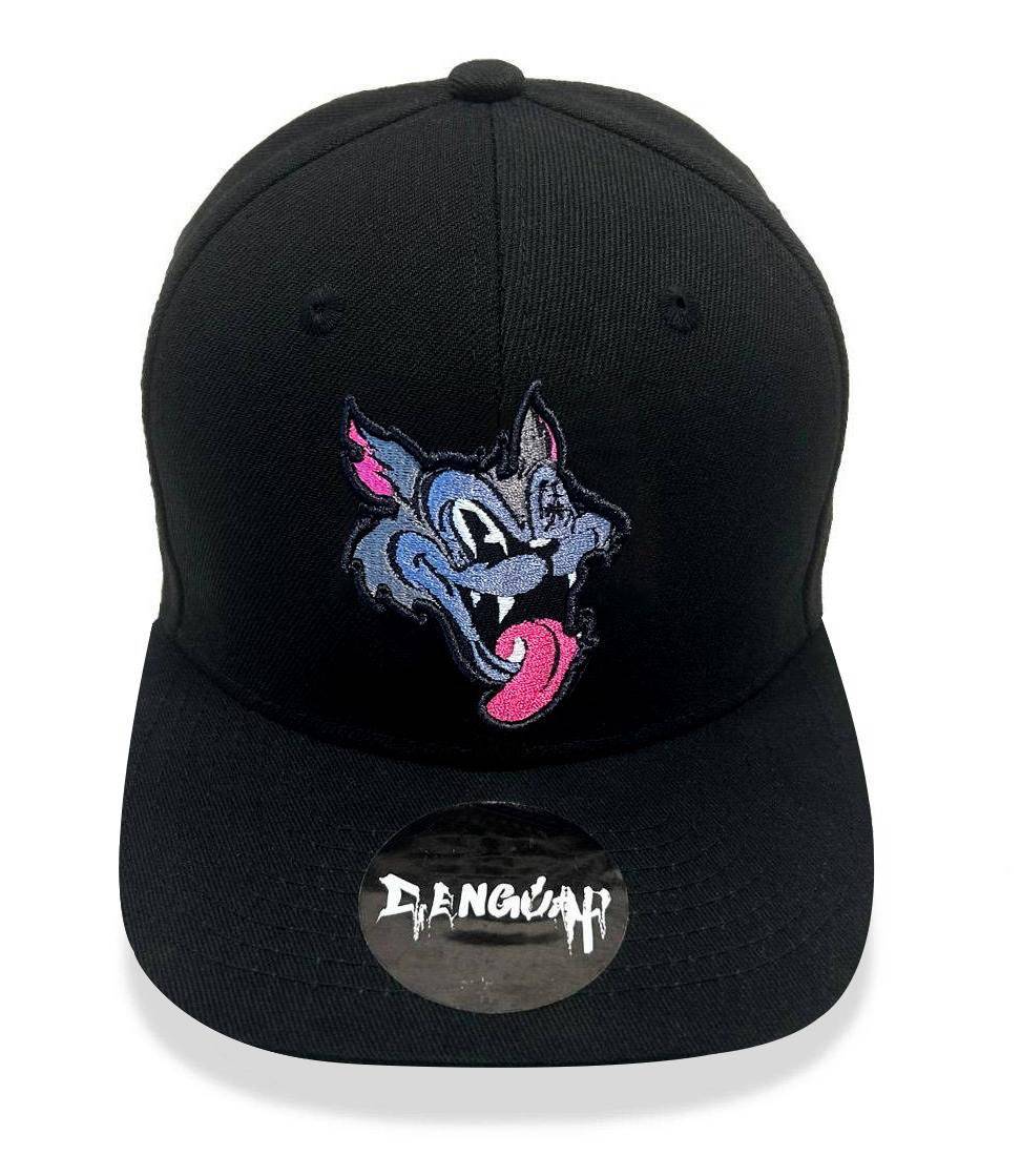 Crazy Wolf 3D Embroidered Snapback Cap