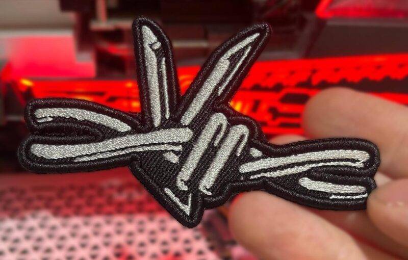 Bob Wire Peace sign 3D Embroidered Patch - รูปภาพ 2