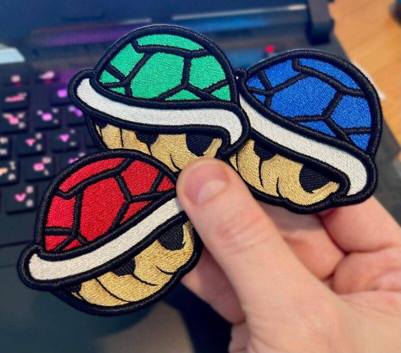 Turtle Shell 3D Embroidered Patch - Image 2