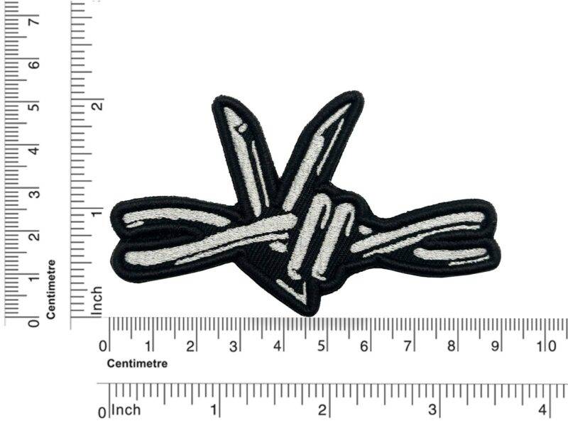 Bob Wire Peace sign 3D Embroidered Patch - รูปภาพ 3