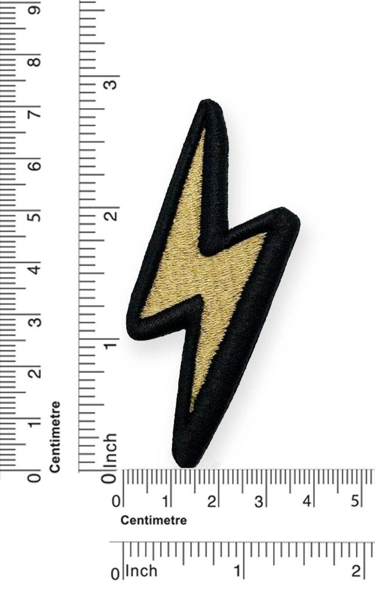 Lightning Bolt 3D Embroidered Patch - รูปภาพ 5