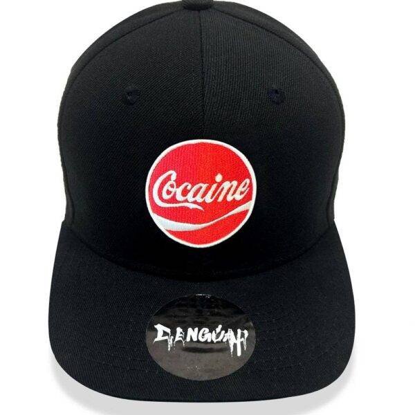 Cocaine 3D Embroidered Snapback Cap
