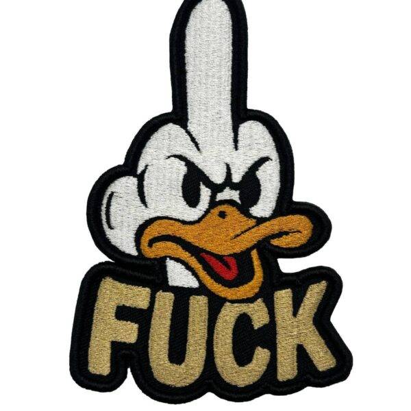 Fuck Middle Finger Duck Premium Embroidered Patch