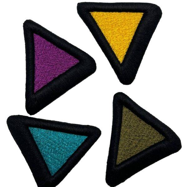 Cute Triangle 3D Embroidered Patch