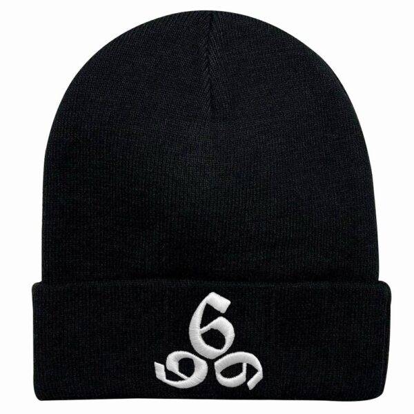 666 3D Embroidered Beanie