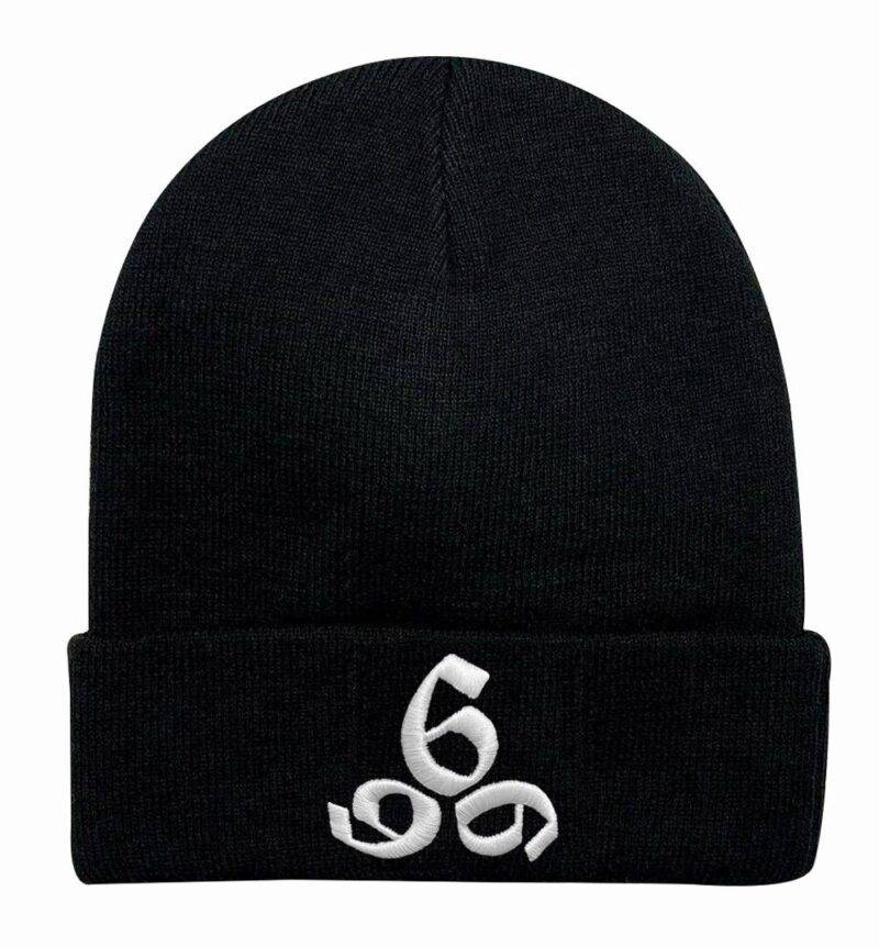 666 3D Embroidered Beanie