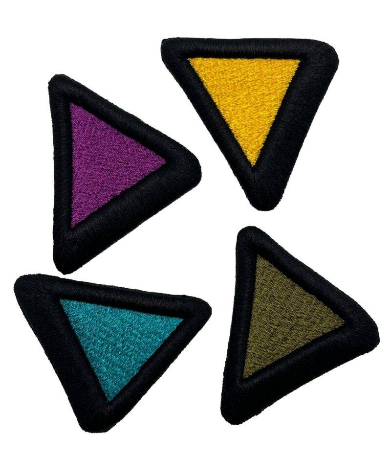 Cute Triangle 3D Embroidered Patch