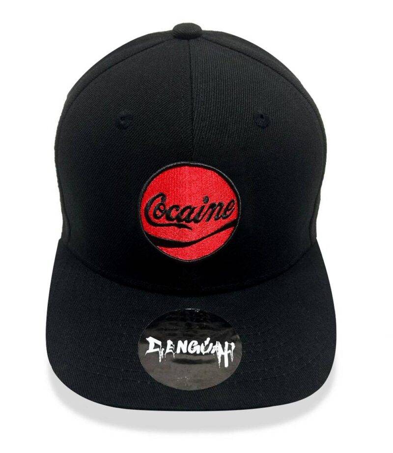 Cocaine 3D Embroidered Snapback Cap