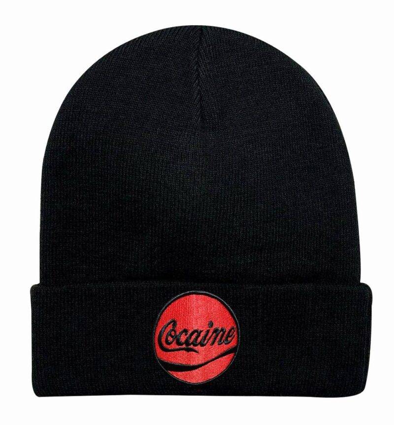 Cocaine 3D Embroidered Beanie