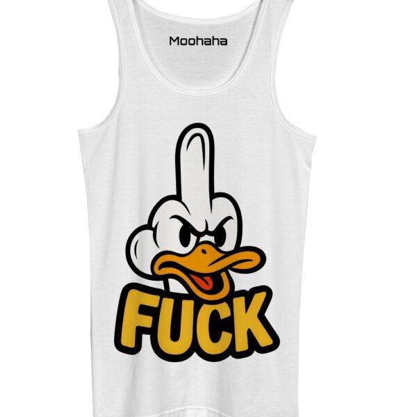 Fuck Middle Finger Duck Tank Top