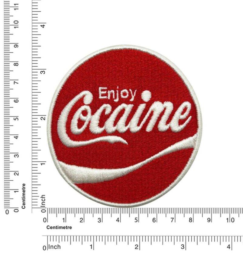 Enjoy Cocaine Premium Embroidered Patch - Image 3