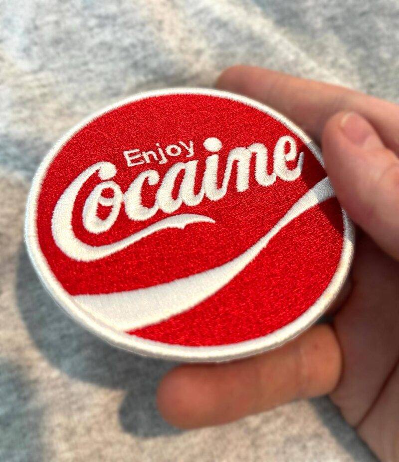 Enjoy Cocaine Premium Embroidered Patch - Image 2