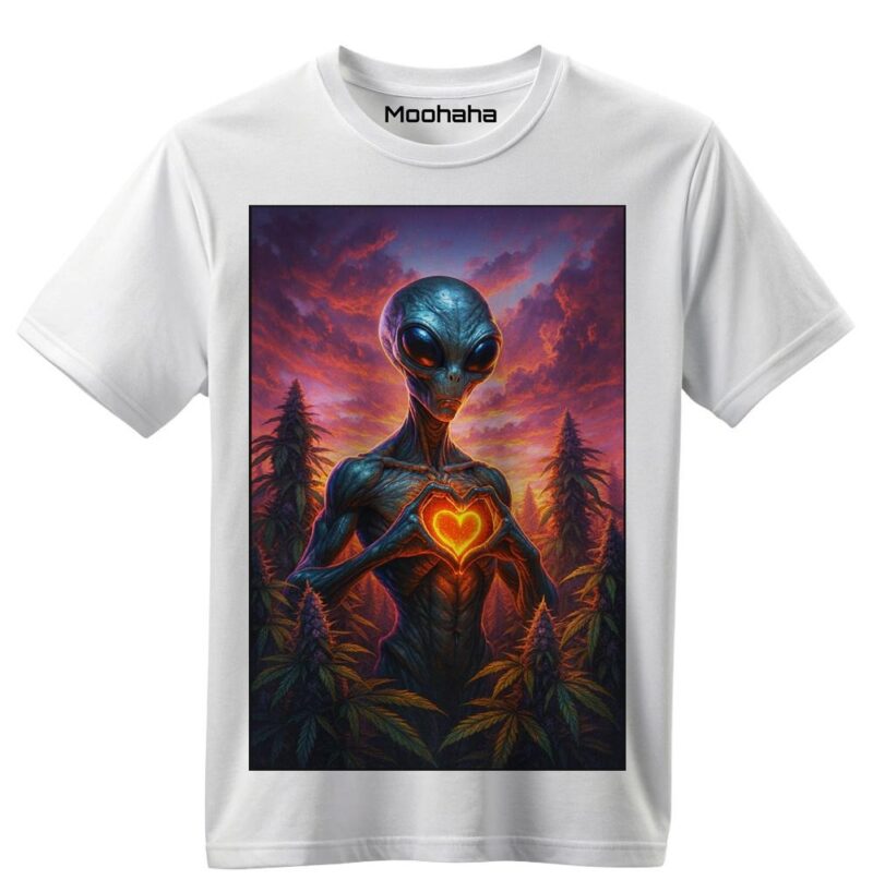 Alien Love Weed T-shirt