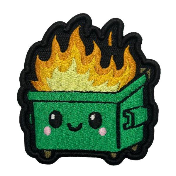 Dumpster on Fire 3D Embroidered Patch