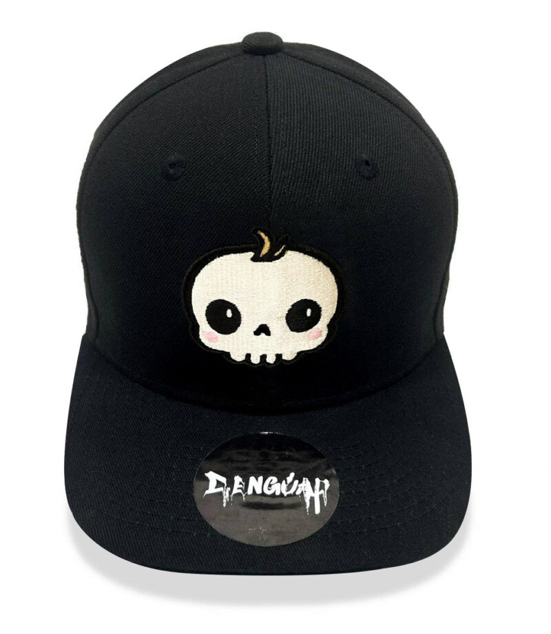 Skull Family 3D Embroidered Snapback Cap - Image 4