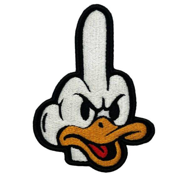 Middle Finger Duck 3D Embroidered Patch