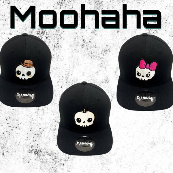 Skull Family 3D Embroidered Snapback Cap