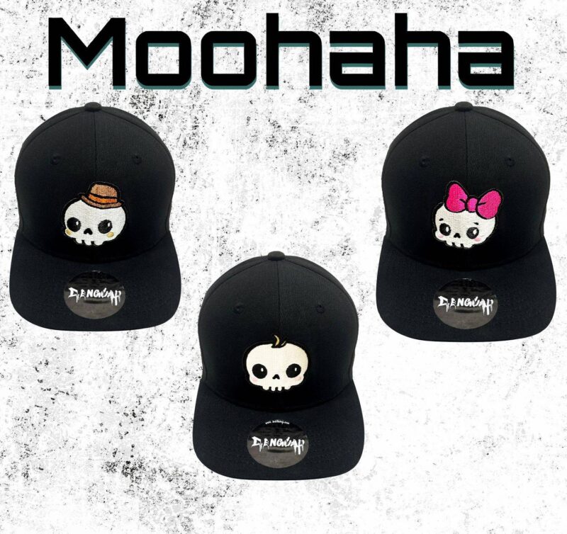 Skull Family 3D Embroidered Snapback Cap