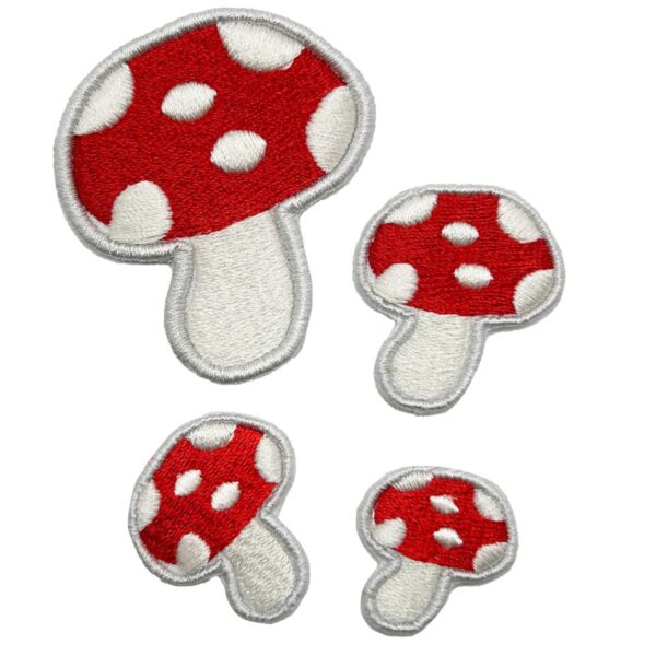 Amanita 3D Embroidered Patch