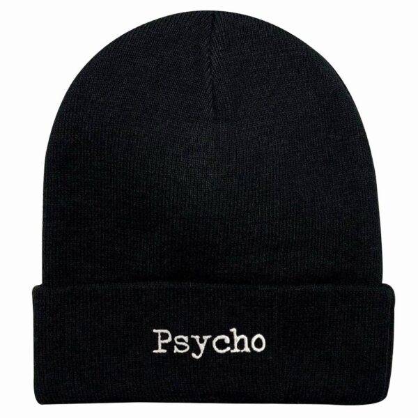 Psycho 3D Embroidered Beanie