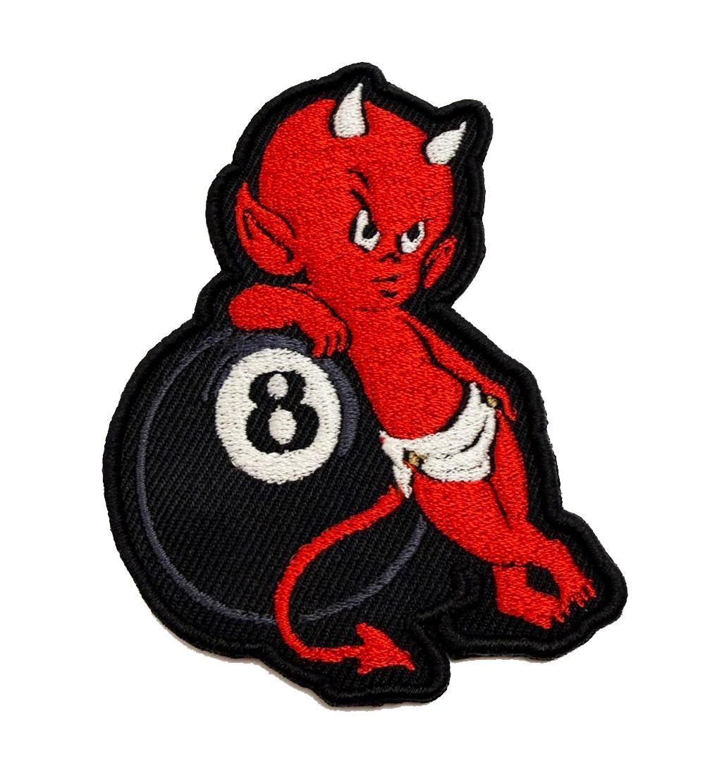 8 Ball Devil Premium Embroidered Patch